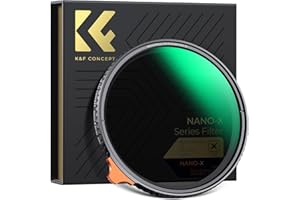 K&F CONCEPT Filter 82mm Black Mist 1/4 & Variable ND2-ND32 2-in-1-Multifunktionsfilter (Nano-Xcel Serie)