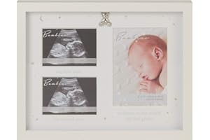 Bambino Triple Photo Frame with Teddy Icon and Ivory Mount 3 Aperture