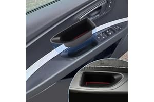BIXUAN kompatibel mit Seat Leon 5F FR ST MK3 2013-2019 Türablagebox mit Rutschfester Matte Ablagefach zubehör, Organizer Tray Handschuhfach Vordertür links und rechts 2St Aufbewahrungsbox Containe
