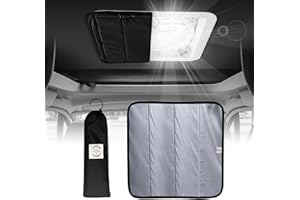 Living in a Bubble Magnetisolierte Dachlüftungs-Sonnenabdeckung für MaxxAir-Lüfter, Fantastic Fan, RV-Lüfter-Lüftungsabdeckung, 42x42 Zentimeter (Grau)