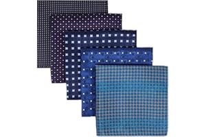 S&W SHLAX&WING Set fazzoletto da taschino assortito da 5 pezzi per giacca