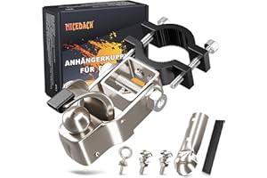 NICEDACK Attelage de remorque pour vélo - En acier galvanisé - Compatible avec toutes les tiges de selle de vélo courantes