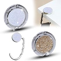 3 Ganci Per Borsa Da Tavolo Pieghevoli - Antiscivolo, In Metallo, Per Ristorante, Ufficio O Casa - Foto 12