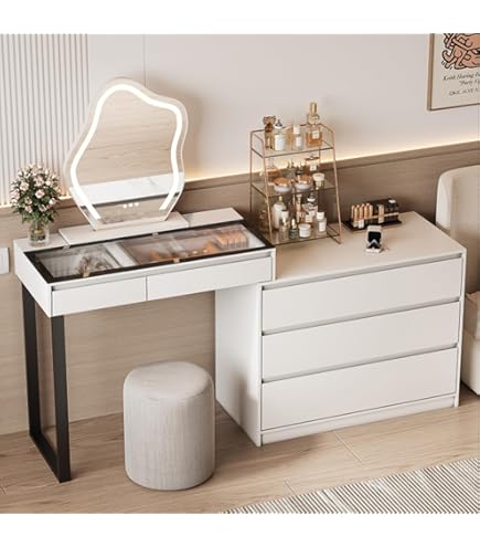 RA-HOMESTORE Style Bjorn Dressing Table - Features a Large Rectangular  Mirror and one Drawer : Amazon.co.uk: Home & Kitchen