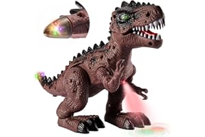 HYAKIDS Dinosauro Tyrannosaurus Rex Gigante, che Cammina, Giocattolo, per Bambini 3 4 5 6 Anni, Luce e Suono, Giochi - Regalo per Ragazzi