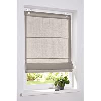 Store Bateau Metis Oeillets 100% Lin - Installation Sans Percer - Blanc/Naturel