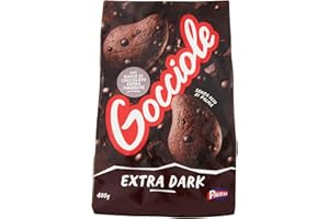 Pavesi Biscotti Frollini Gocciole Extra Dark con Cioccolato Fondente, 400g