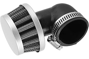 Socobeta Filtro dell'aria, filtro dell'aria da 35 mm,filtro dell'aria angolato piegato in lega di alluminio, ottima sostituzione per 90cc 110cc PIT la maggior parte dei quad DIRT BIKE ATV