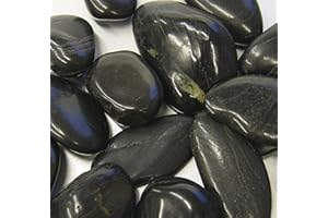 EUROSAND Flusskiesel schwarz 1 Kg - Dekosteine - Tischdekoration - Deko kaufen - Deko Steine - Gravuren