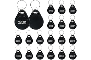 YWNYT 26 Bit Proximity Schlüsselanhänger, Frequenz 125 kHz, wiederbeschreibbar, HID, kompatibel mit Prox Key ISOProx 1346 1386 1326 H10301 Format Kartenleser, für die meisten Zugangskontrollsysteme (50)