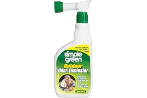 SIMPLE GREEN Eliminatore di odori da Esterno per Animali Domestici, Cani, Ideale per Erba Artificiale e Patio (spruzzatore all'estremità del Tubo da 907,2 g)