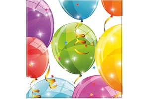 Procos- Lot de 20 Serviettes en Papier 2 Plis 33 x 33 cm, 10232051, Multicolore