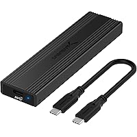 Sabrent USB 3.2 Type-C verktygsfri kabinett för M.2 PCIe NVMe och SATA SSD-enheter(EC-SNVE)