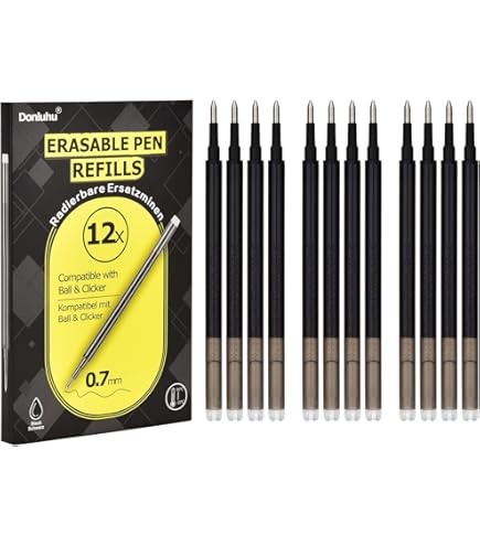 DealKits 14 X Uitwisbare Reservevullingen, 0,7 Mm, Blauwe Gelpenvulling Compatibel Met Pilot Frixion Ball Clicker Eberhard Faber Navulling Voor Gelpen Uitwisbaar Praktisch School En 1668021119