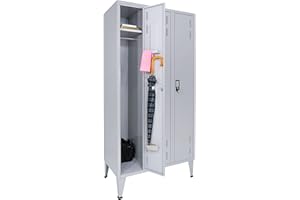 Riva Office Taquilla Metálica Triples 3 Puertas 1900x900x500 mm, Armario de Tres Puertas, 91 cm x 190 cm x 50 cm