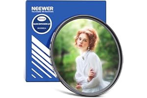 NEEWER 49mm Schwarz Diffusion 1/4 Filter Nebel Dreamy Soft Cinematic Effect Filter Ultra Slim Wasserabweisend Kratzfestes Optisches Glas Mehrere Nano Beschichtungen für Video/Vlog/Portrait Fotografie