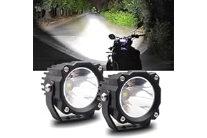 Chelhead Led Driving Lights, 2.7 inch Square 6500K Spot Beam Fog Lights 25W Waterproof Off Road Pod Lights Compatible with Motorcycle ATV UTV Tractor Jeep Trucks Trailer