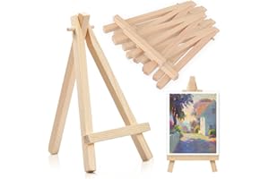 DAFENCAR Mini Staffelei Holz,20pcs Kleine Staffeleien für Den Tisch,Kann Als Kartenhalter,Memohalter,Fotohalter,Sitzkartenhalter,Staffelei Holz Klein für Hochzeiten,Geburtstage,Taufen,Weihnachten,Partys