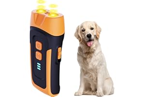 WUGEIN outdoor and Indoor Anti Barking Device for Dogs, Ultrasonic Bark Control Rechargeable, 50ft Range, Rechargeable Bark Deterrent Devices with 2 Modes Effective for Small Medium Large Dogs
