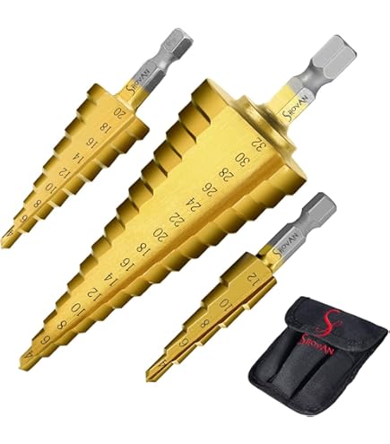 Firewood Log Splitter Drill, 4 Pieces Firewood Drill Bits For