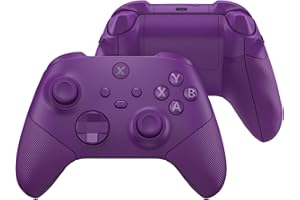 ‎EXTREMERATE eXtremeRate ASR Version Full Case & Tasten Set für Xbox Series X/S Controller, Custom Faceplate/Backplate/Gummierte Griff Gehäuse/Trigger Stop Mod Kit für Xbox Core Gamepad–Diamond Textur Nebelviolett