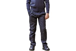 ZECO Boy's Slim Fit Elasticated Waist School Trousers (3-17 Years)