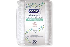 Dodie - Bâtonnets Bébé Bio, Dès la naissance, 60 Unités
