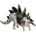 Jurassic World Dominion Dinosaur Figure Gigantic Trackers Stegosaurus with Attack Motion & Tracking Gear, Toy Gift with Physical & Digital Play​​, HLP24