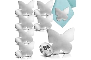 com-four® 8x magnetiska bordsduksvikter rostfritt stål, tunga klämmor