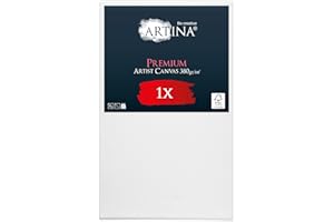 Artina Premium Toile Peinture Grand Format 70x100 cm – Canvas Châssis Bois Stable 380 g/m² 100% Coton – Toile Blanche Vierge Peinte au préalable – Tableau a Peindre