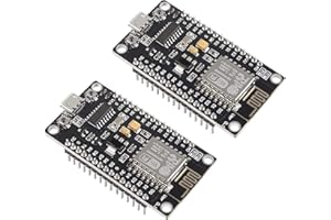DUBEUYEW ESP8266 NodeMCU 340 ESP-12E V3 WiFi Internet Development Board 4M Flash Serial Wireless Module per Arduino IDE/Micropython Nuova versione (2 Pezzi)