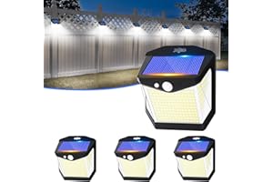 Vanranger Solarlampen LED Strahler Außen mit Bewegungsmelder: 248 LED Aussen Solar Lampe Outdoor IP65 Wasserdicht Solarleuchte Licht Aussenleuchte 3 Modi Solarlampe 270° Solarlicht Wandleuchte Garten