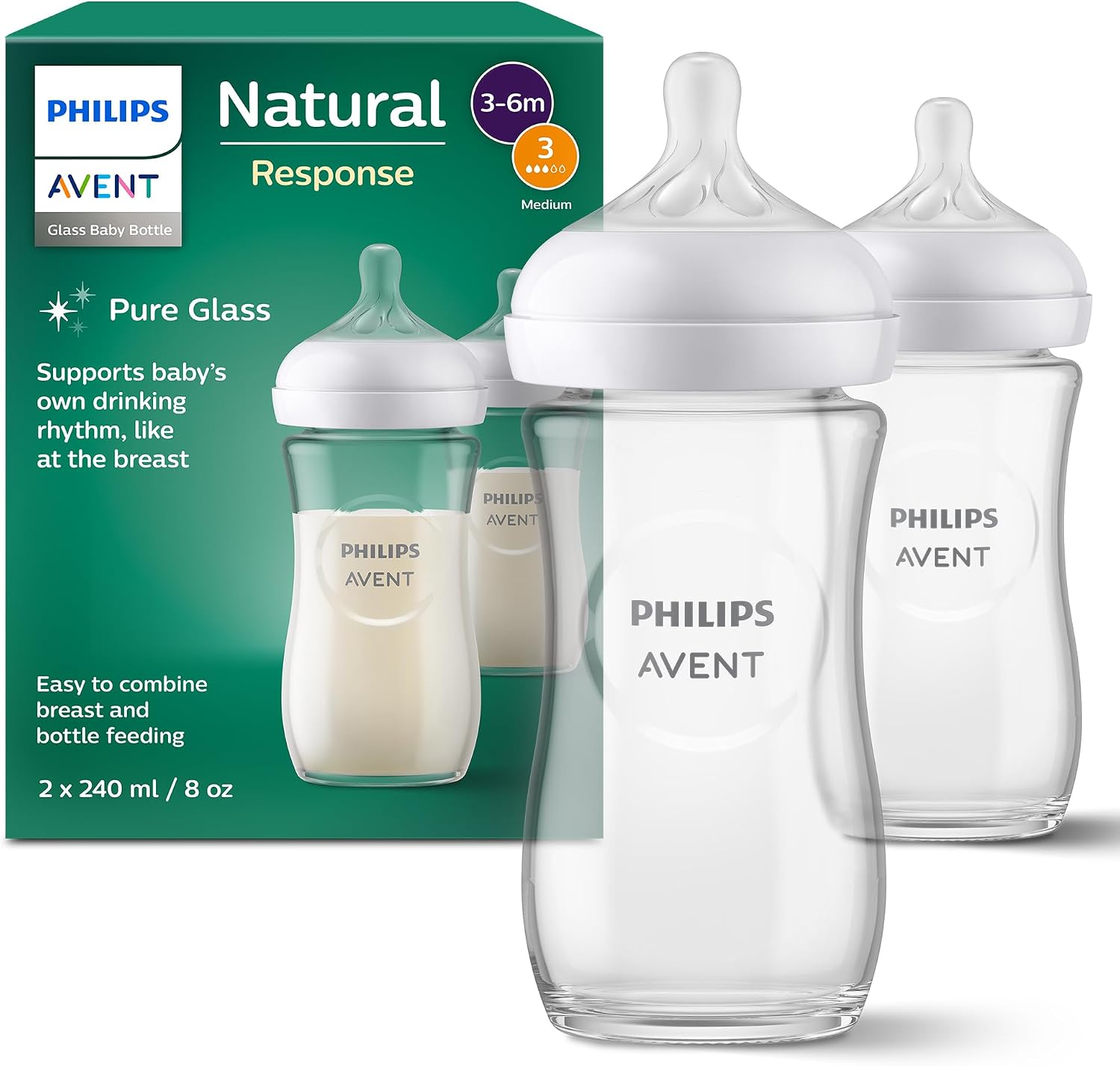 Avis d'Expert & Test Approfondi : Philips Avent Natural Response-glasnappflaska (Sélection)