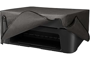 kwmobile Dust Cover Compatible with Canon Pixma TS 3450 / Pixma TS 3451 - Printer Case - Fabric Protector Cover - Dark Grey