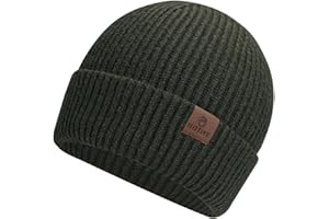 CHUANGLI Oversize XXL Beanie Hats for Men Big Heads, Winter Cuffed Knitted Beany Hats, Warm Slouchy Skull Watch Caps