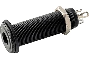 Musiclily Pro 6,35mm Prise Jack Barrel Guitare Mono pour Guitare électrique Acoustique Basse, Noir