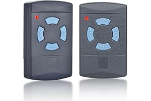 NEOVSUNY 2 Pezzi Telecomando Cancello, Trasmettitore Telecomando Universale Cancello Compatibile con 868,3MHZ HORMANN HSM2 HSM4 HS1 HS2 HS4 HSE2 HSZ1 HSZ2 HSP4 HSP4-C HSD2-A HSD2-C, 4 canali, pulsante blu