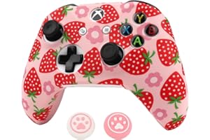 RALAN Fruit Controller Skin for Xbox One, Anti-Slip Silicone Controller Cover Protector Case Compatible for Xbox 1 Wireless/Wired Gamepad Joystick with 2 Cute Thumb Grips Caps.