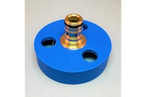 3D CABIN Camper parts Bouchon de réservoir d'eau pour camping-car - Buse en laiton - Nettoyage rapide - Remplissez votre réservoir d'eau / adaptateur (bleu)