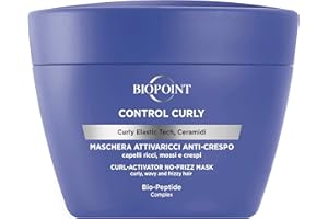 Biopoint Control Curly - Maschera Attivaricci, Districa e Nutre i Capelli Ricci, Azione Rigenerante e Protettiva Contro Effetto Crespo, Dona Morbidezza e Tonicità, 200 ml