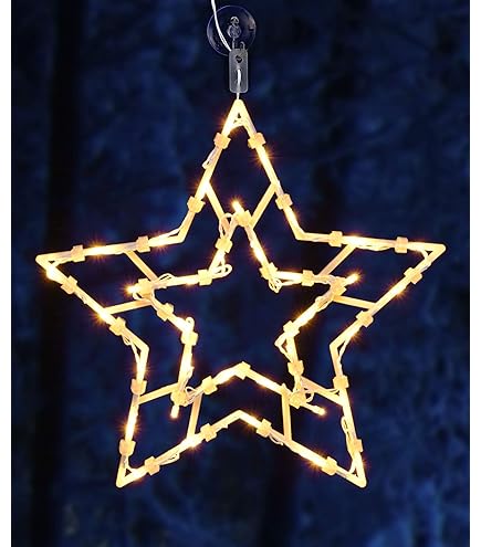 Konstsmide Led-raamafbeelding, Kerstman in de maan, 20 warmwitte diodes, 230 V, binnen, witte kabel - 2860-010
