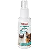 Beaphar Shampoing Sec Ultra Doux Et Parfume Pour Chat Aux Extraits Naturels De Bambou D Eau De Rose Revitalise Et Rafraichit Le Pelage Limite L Exces De Sebum Sans