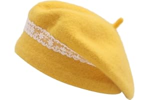 ZLYC Classique Béret Laine pour Filles Garçons Moderne Artiste Français