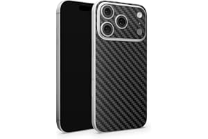 TF Skins Skins Skins är kompatibla med iPhone 17 Pro, hudskyddsfilm på baksidan endast med logotyputskärning (kolsvart)
