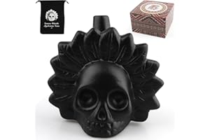 EKKONG Aztec Death Whistle, Real Screaming Aztec Ghost Whistle - Loudest Scream at 125+ Decibels, Death Scream Whistle, Gifts for Collectors Halloween The Feast of the Dead (A)