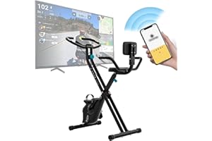 ‎BLUEFIN FITNESS Bluefin Fitness Tour Lite Heimtrainer | Heimtrainer für den Hausgebrauch | Fitness für das Heimtraining | Kinomap-kompatibel | faltbarer Heimtrainer | Konsole | Magnetwiderstan | zusammenklappbar