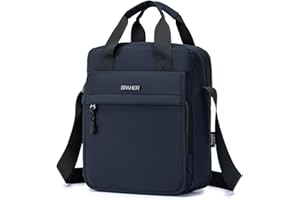 SPAHER Borsello Uomo Tracolla Borsa Tracolla Grande per Ipad 11 Pollici Borse a Spalla da Uomo Borselli Pochette Borselli Imperméable con Spalla Regolabile