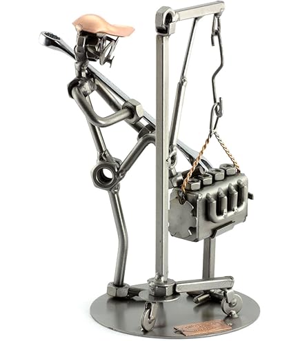 Trabattello 4 Metri Steelman24 I Omini Di Viti Educatrice Con Piastra Di Incisione Personale I Idee Regalo Originale I Soprammobili In Metallo I Modellino Omini Di Viti Steelman