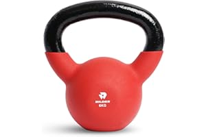 BILDER- Kettlebell con Impugnatura Ergonomica e Antiscivolo, Pesi in Ghisa con Rivestimento in Neoprene, Ideale per Esercizi e Allenamento Forza Cardio e Funzionale, Attrezzi Palestra Casa Fitness