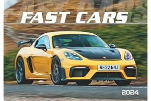 ‎ALPHA EDITION Fast Cars 2024 - Bildkalender 48,5x34 cm - mit vielen Zusatzinformationen zu den Luxuswagen - Technikkalender - Wandplaner - Wandkalender